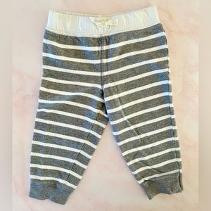 Grey & White Striped Pants | 18 Months
